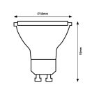 Rábalux 79108 5W 445lm, 4000K, MR16 GU10 LED fényforrás