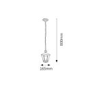 Rábalux 8128 Sorrento kültéri függeszték