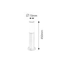 Rábalux 8147 Black torch kültéri álló lámpa