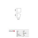 Redo 01-1317 Tobiko fali lámpa