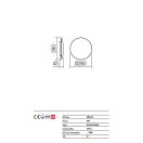 Redo 01-1335 Umbra fali lámpa