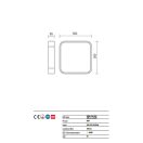 Redo 01-1354 Screen fürdőszobai mennyezeti lámpa