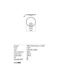 Redo 01-1701-TRIAC Orbit mennyezeti lámpa