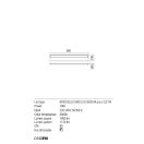 Redo 01-1767 Ku fürdőszobai fali lámpa