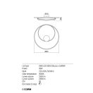 Redo 01-1791 Torsion mennyezeti lámpa