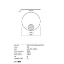 Redo 01-1908-TRIAC Orbit mennyezeti lámpa