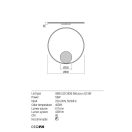 Redo 01-1911 Orbit fali/mennyezeti lámpa
