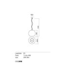 Redo 01-2076 Bowl függeszték