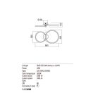 Redo 01-2223 Spell mennyezeti lámpa