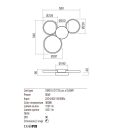 Redo 01-2536 Cronos mennyezeti lámpa