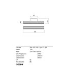 Redo 01-2591 Rigal fali lámpa