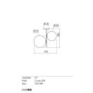 Redo 01-2644 Talis mennyezeti lámpa