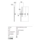 Redo 01-2744 Tangent fali lámpa