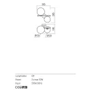 Redo 01-2778 Roy fali lámpa