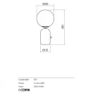 Redo 01-2931 Helios éjjeli lámpa