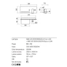 Redo 01-2984 Brook bal oldali fali lámpa olvasókarral