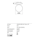 Redo 01-2988 Antiba fürdőszobai mennyezeti lámpa