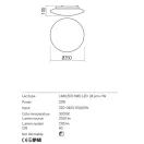 Redo 01-2989 Antiba fürdőszobai mennyezeti lámpa