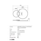 Redo 01-3306 Orbit mennyezeti lámpa