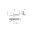 Redo 01-3315 Brook jobb oldali fali lámpa olvasókarral