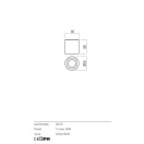 Redo 01-3351 Prato fürdőszobai mennyezeti lámpa