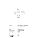 Redo 01-3358 Naida fürdőszobai mennyezeti lámpa