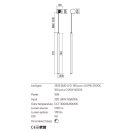 Redo 01-3364 Swing fali lámpa