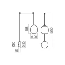 Redo 01-3484 Khadi belógatható fali lámpa
