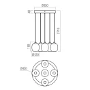 Redo 01-3488 Khadi dimm. 3000K 1511lm függeszték