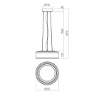 Redo 01-3591 Solera 35cm, 1008lm, CCT függeszték