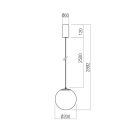 Redo 01-3594 Irides 20cm, 3000K, 463lm függeszték