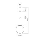 Redo 01-3595 Irides 25cm, 3000K, 645lm függeszték