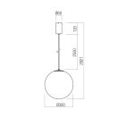 Redo 01-3596 Irides 30cm, 3000K, 871lm függeszték