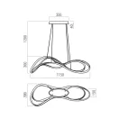 Redo 01-3597 Tempest dimm, 4060lm 3000K függeszték