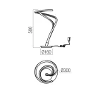 Redo 01-3604 Tempest dimm, 1260lm 3000K komód lámpa