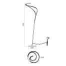 Redo 01-3607 Tempest dimm, 2100lm, 3000K álló lámpa