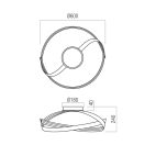 Redo 01-3614 Impuls dimmelhető, 3000K, 2380lm mennyezeti lámpa