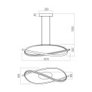 Redo 01-3615 Impuls dimmelhető, 3000K, 2660lm függeszték