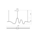 Redo 01-3620 Impuls dimmelhető, 3000K, 2380lm függeszték