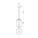 Redo 01-3628 Drop 20cm, 560lm függeszték