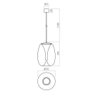 Redo 01-3629 Drop 27cm, 1050lm függeszték