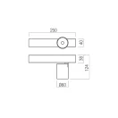 Redo 01-3654 Takto 3000K, TRIAC spot lámpa