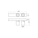 Redo 01-3663 Takto 3000K, TRIAC spot lámpa 2 fejjel
