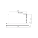 Redo 01-3700 Cityline 3000/4000K 150cm hosszú függeszték