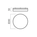 Redo 01-3728 Frisbi 28cm, 3000/4000K, IP44 mennyezeti lámpa