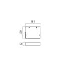 Redo 01-3758 Apex 16,3cm fali lámpa