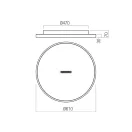 Redo 01-3832 Button 61cm, dimmelhető mennyezeti lámpa