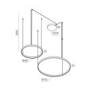 Redo 01-3880 DALI Orion 50 és 75cm, CCT függeszték