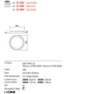 Redo 01-3904 Iconic 38cm, 3000/4000K, dimmeres mennyezeti lámpa