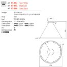 Redo 01-3915 Iconic 78cm, 3000/4000K, dimmeres függeszték